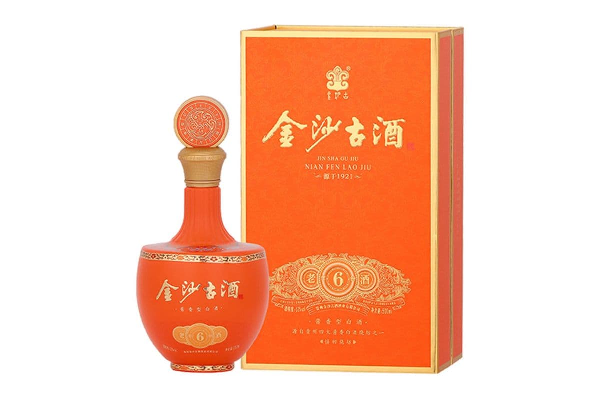 Jinshagu Liquor Lao Jiu 6 (1 x 500mL )