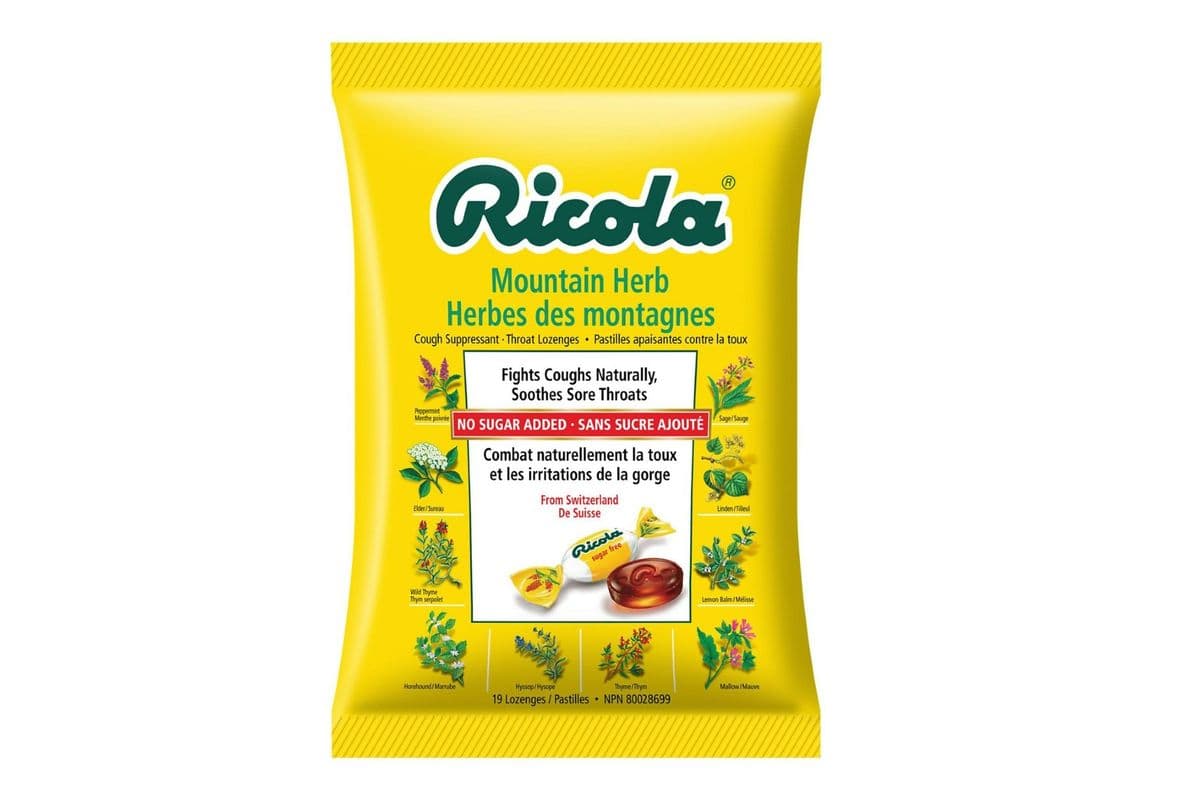 Ricola Sugar-Free Mountain Herb Cough Drops (19 Count)
