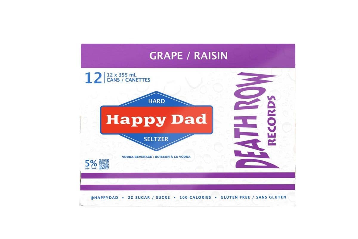 ★ Happy Dad Death Row Grape Seltzer (12 Cans) | SAVINGS EVERYDAY — THE HYPE IS REAL | (12 x 355ml)