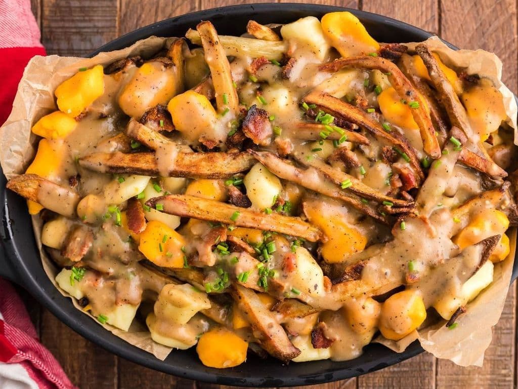 Ground Beef Poutine  Size Small