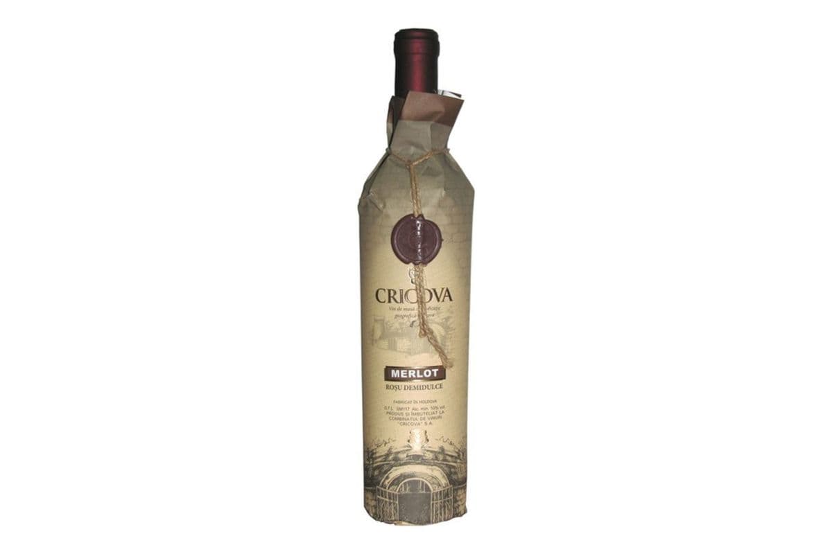 Cricova Paper Wrap Merlot (750 ml) (1 x 750 ML)