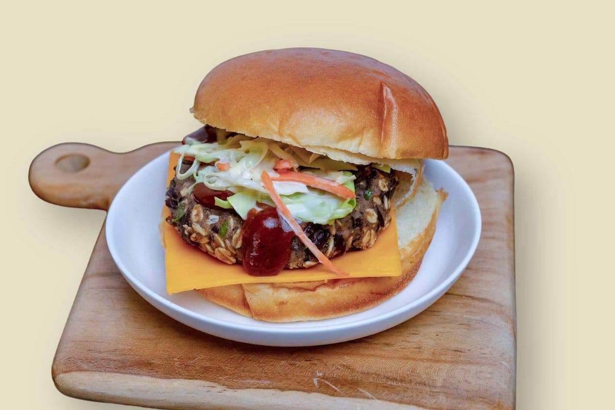 Black Bean Burger Meal