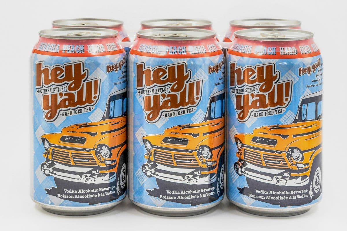 Hey Y'all Peach Iced Tea (6-Pack) (1 x 355 ml)