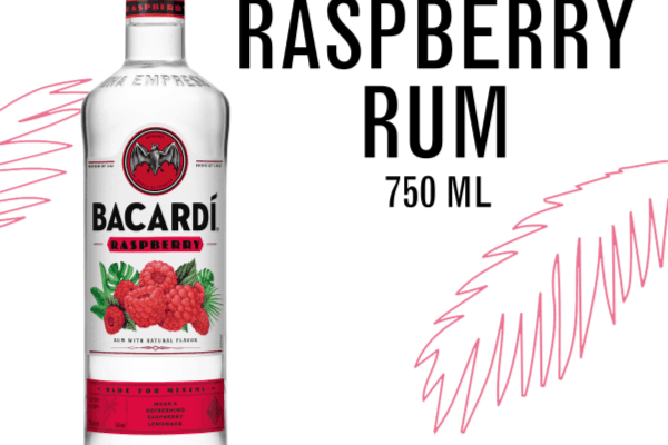 Bacardi Raspberry Flavoured Rum Cocktail 750ML (1 x 750 mL)