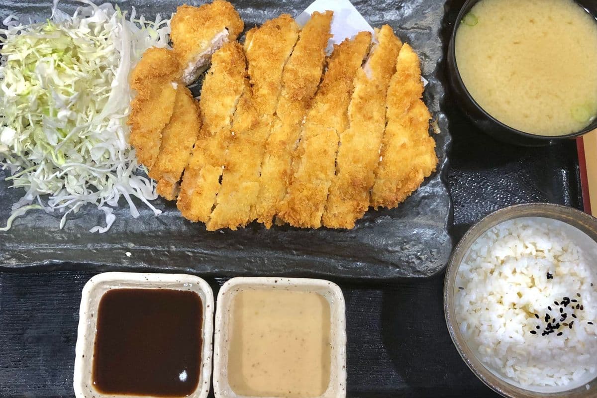 Tonkatsu curry set