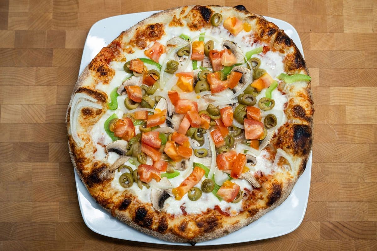 Pizza vegetarienne (Vegetarian pizza)