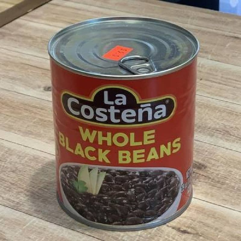 Boîte de haricots noirs entiers / Whole Black Beans Tin