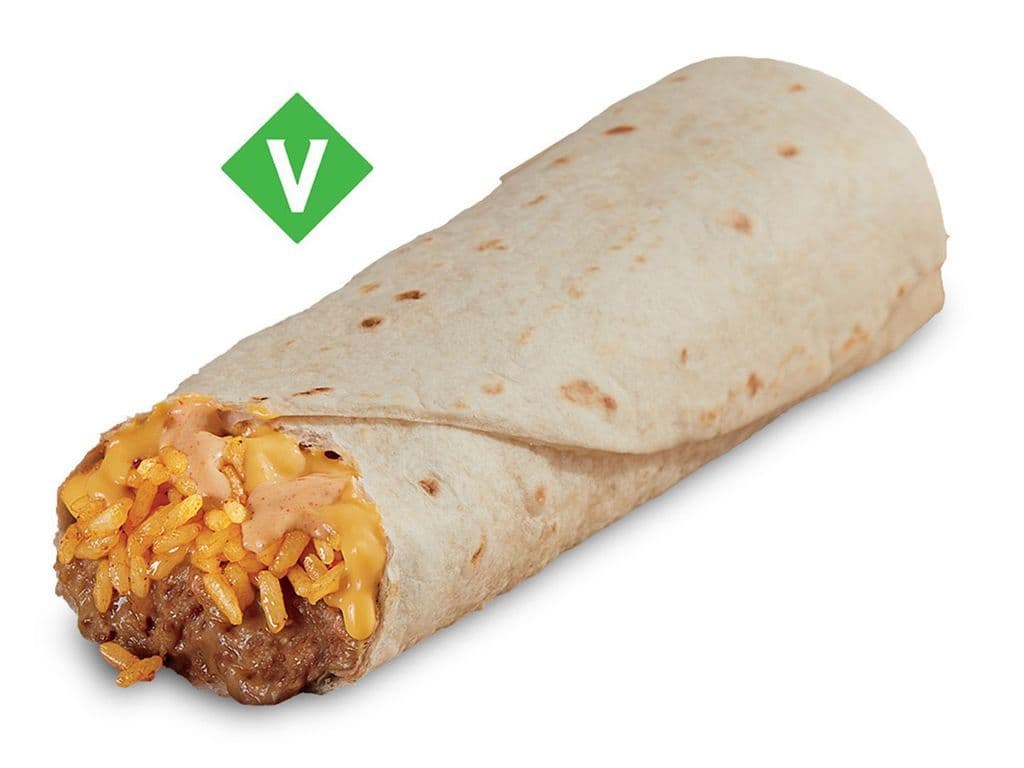 Cheesy Bean & Rice Burrito