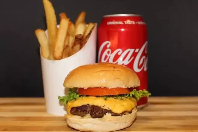 Kids' Burger, Fries, and Drink