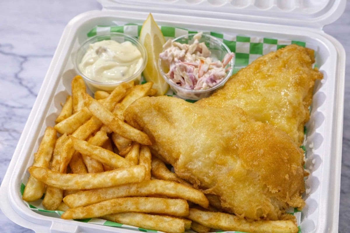 Golden Batter Fish and Chips