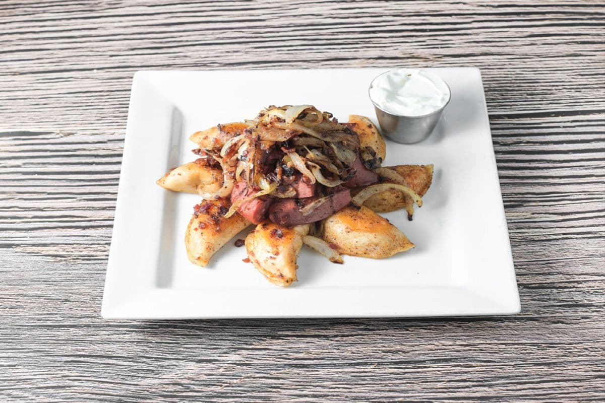 Perogies and Kielbasa