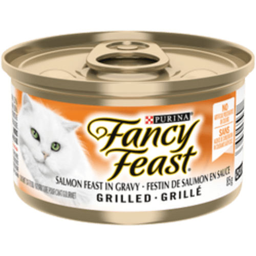 Fancy Feast Grillé en Sauce Saumon 85g/ Fancy Feast Salmon Grilled in Gravy 85g