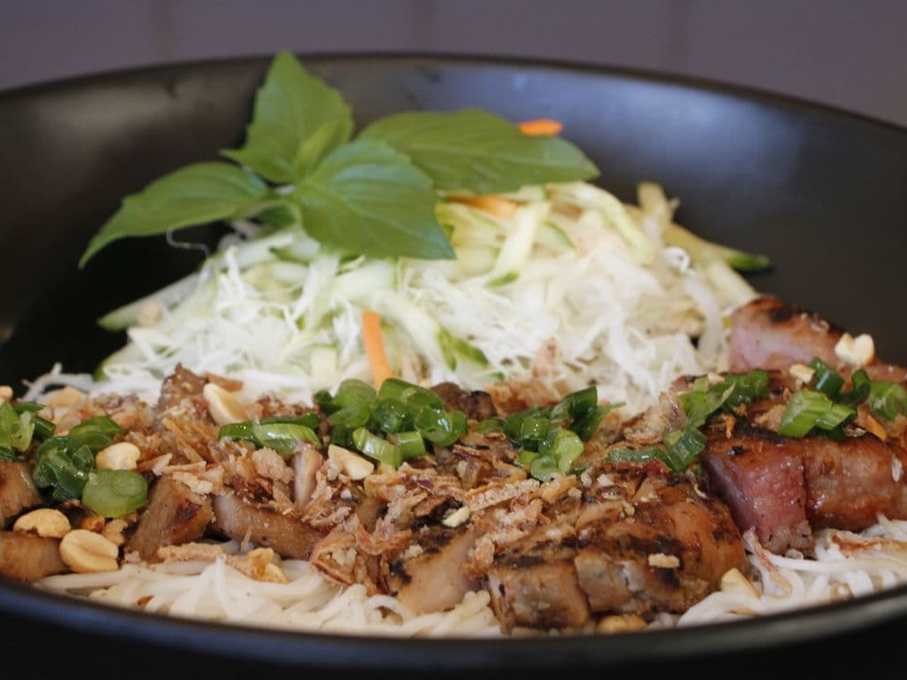 V1: Grilled Lemongrass Chicken, Pork & Pork Patty