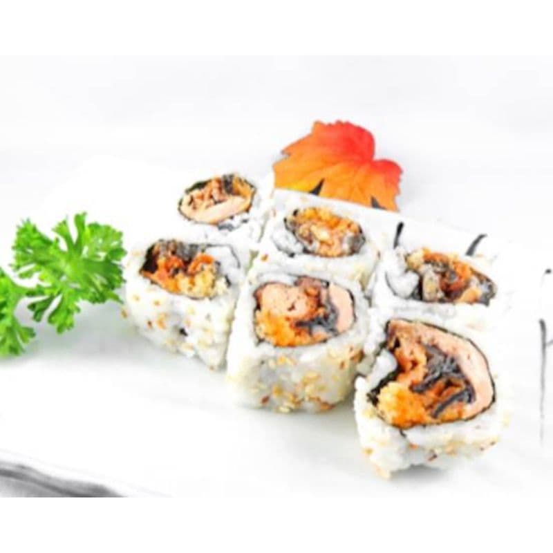 Spicy Salmon Skin Roll (8 pcs)