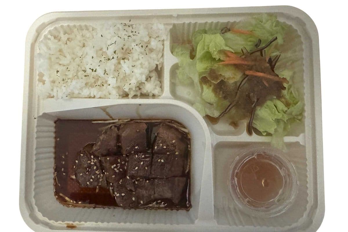 DB3)Angus Beef Teriyaki & Tempura Bento
