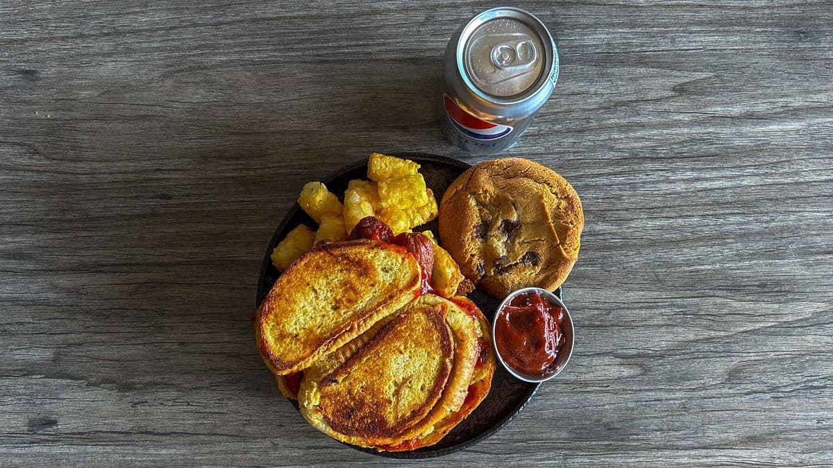 Tot Dog Grilled Cheese Combo