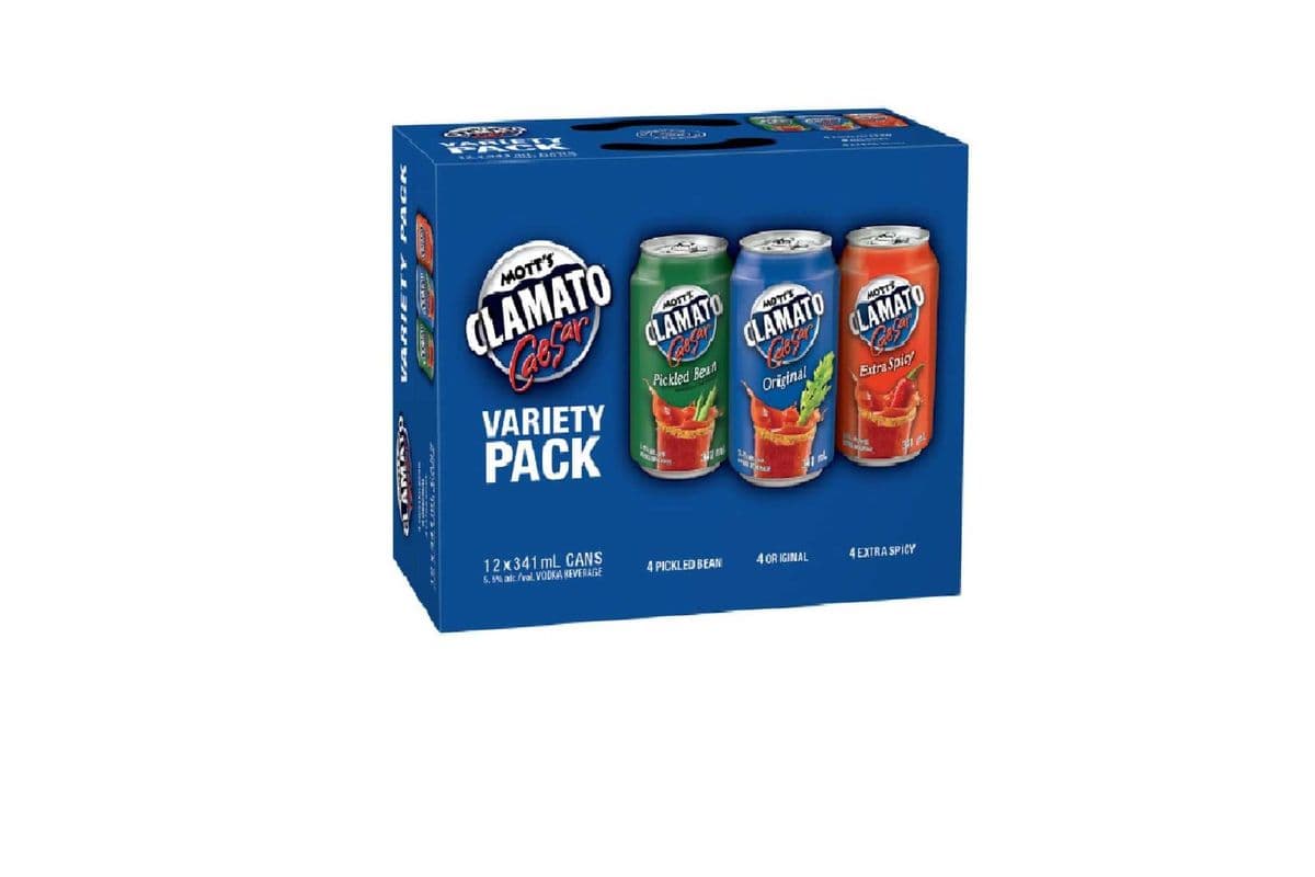 Mott's Clamato Caesar Variety Pack (12 x 341ml cans)