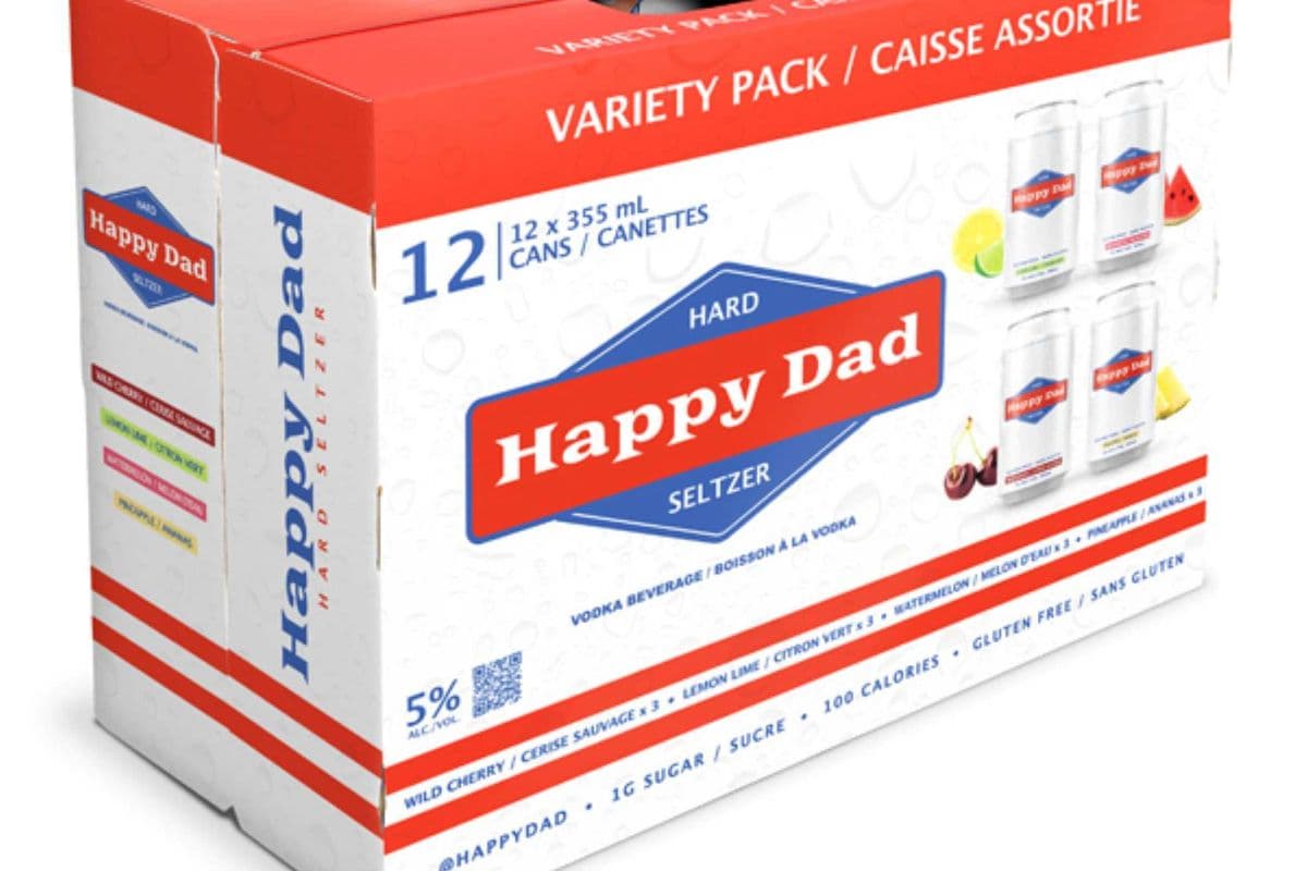 HAPPY DAD HARD SELTZER VARIETY (12 PACK) (12 x 355ML CAN)