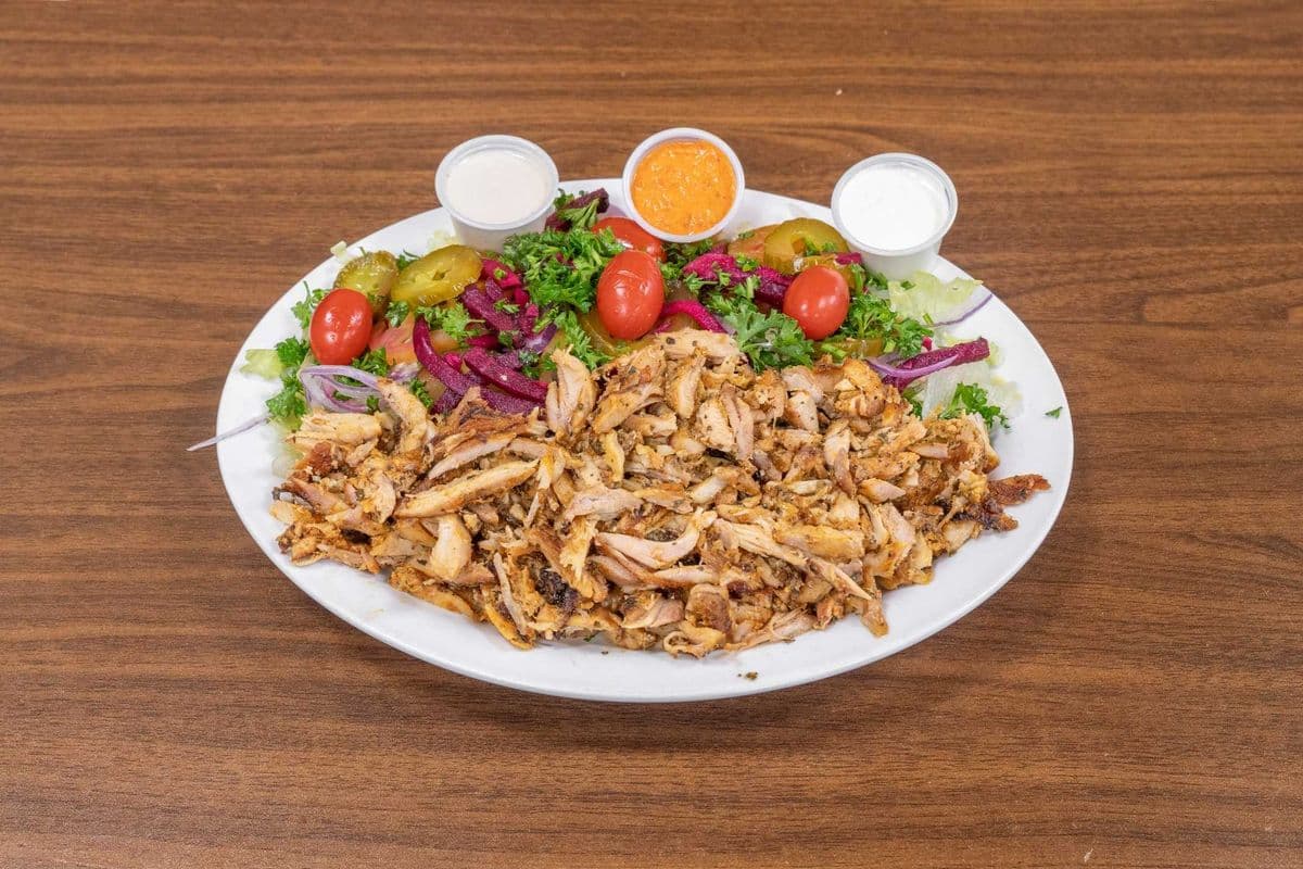 Chicken Shawarma Salad Plate