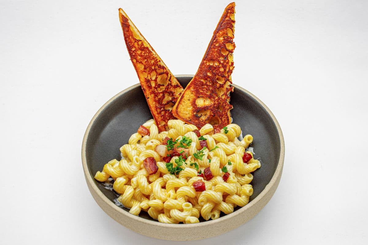 Wild Boar Bacon Mac and Cheese