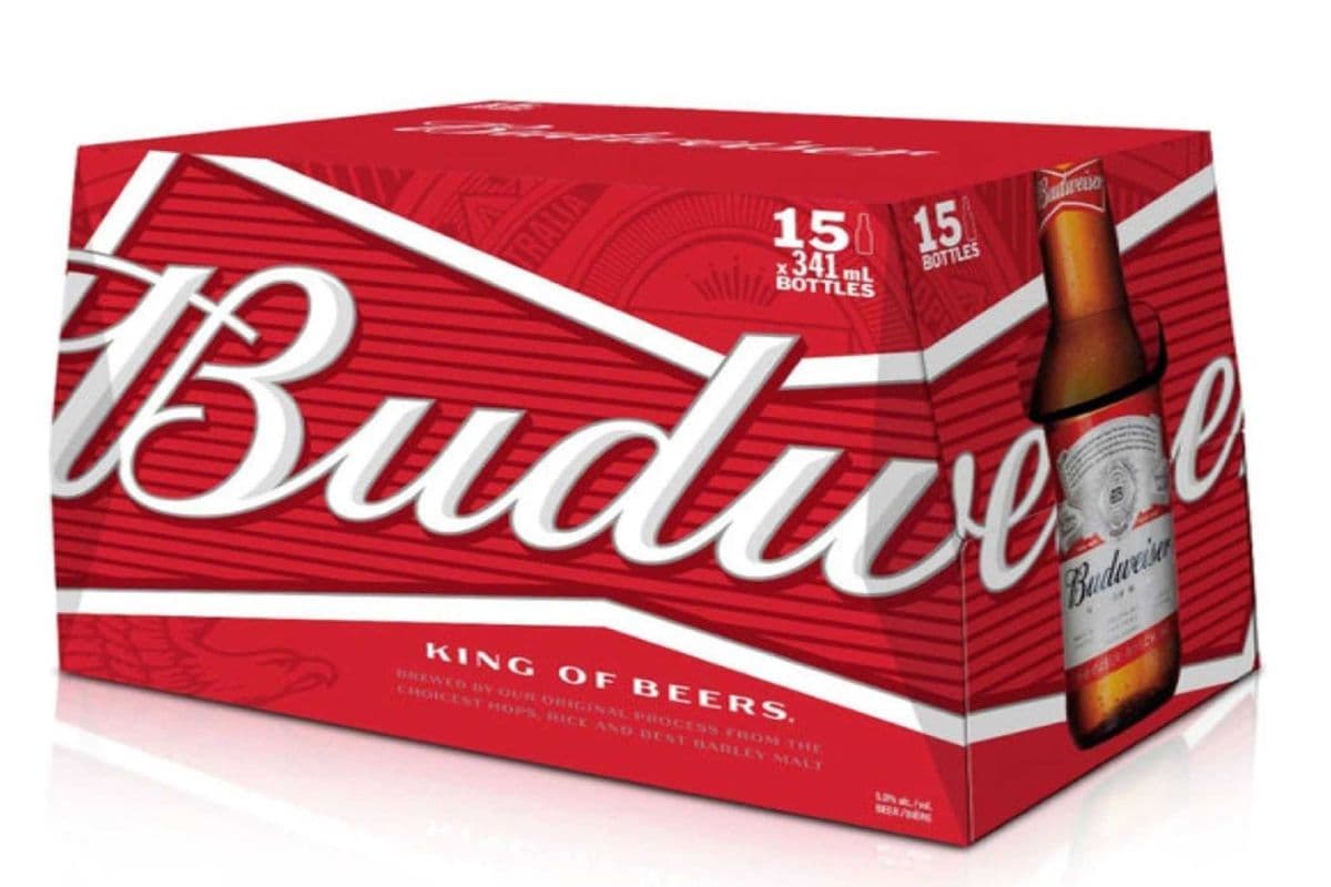 Budweiser 15 bottles (15 x 355 ml)