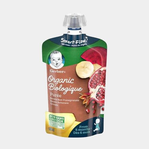 Gerber Purée banane beet pomegranate (128mL) / Gerber Banane Betterave Grenade (128mL)