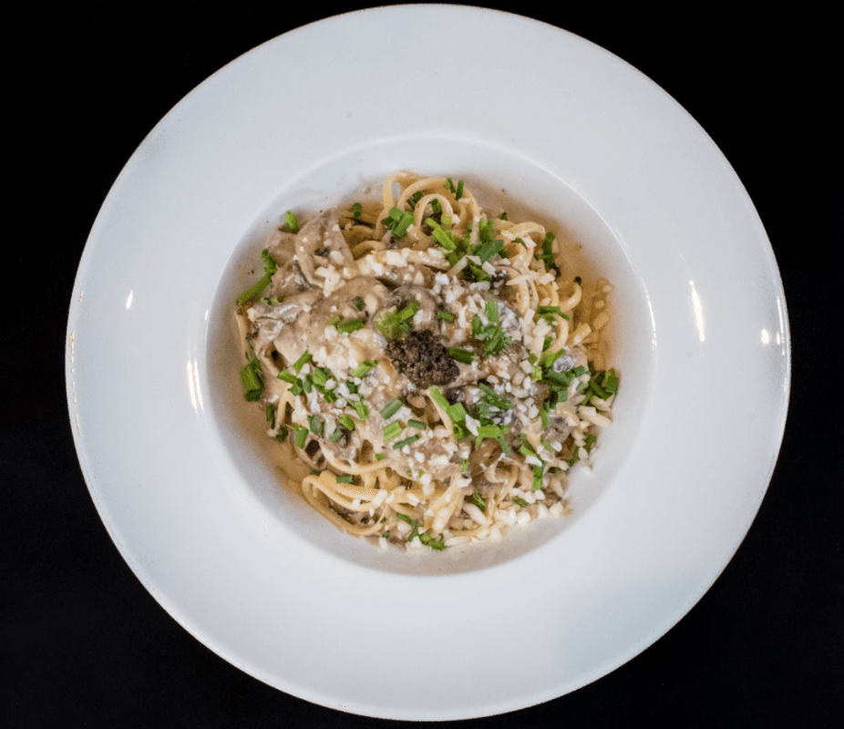 Linguine aux champignons / Linguine with Mushrooms