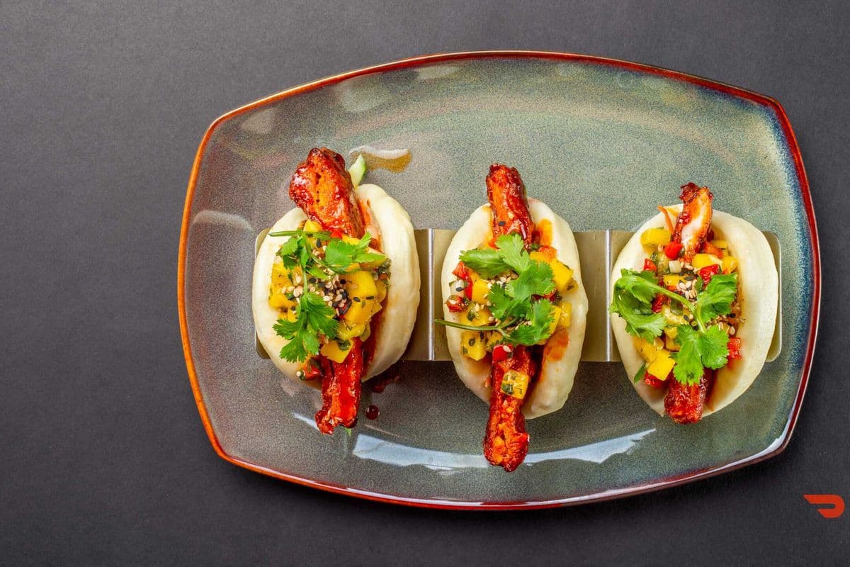 Crispy Korean Chicken Bao Bun