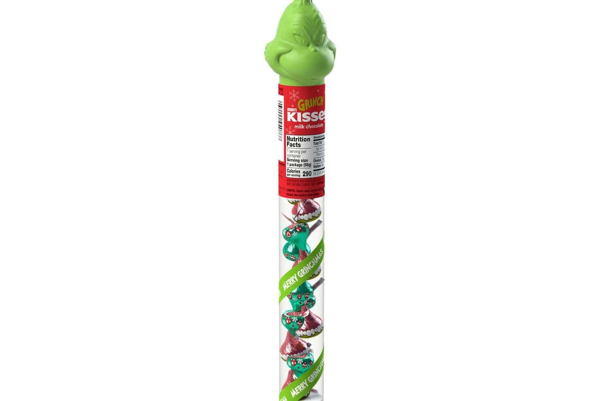 Hershey's Kisses Grinch Tube