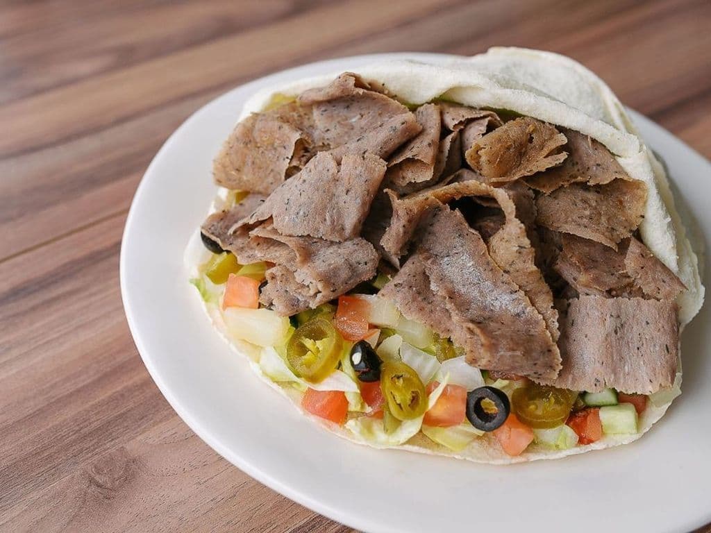 Large Lamb Donair Pita Wrap - OO