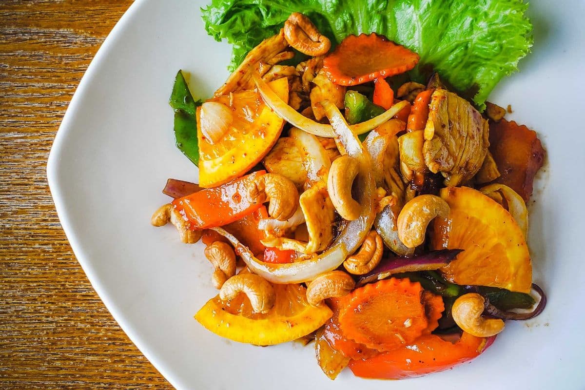 Orange Cashew Stir-fried