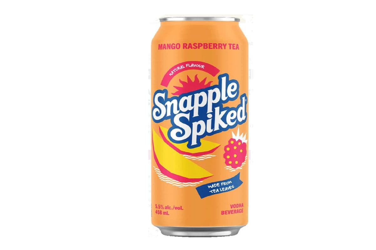Snapple Spiked Mango Raspberry Tea (1 x 458 ml Tall Can)