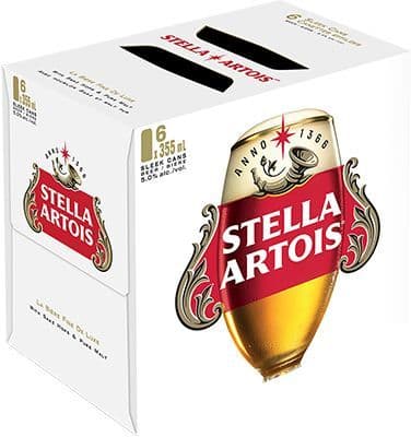 Stella Artois Brewing Company Lager, 6 x 355 ml