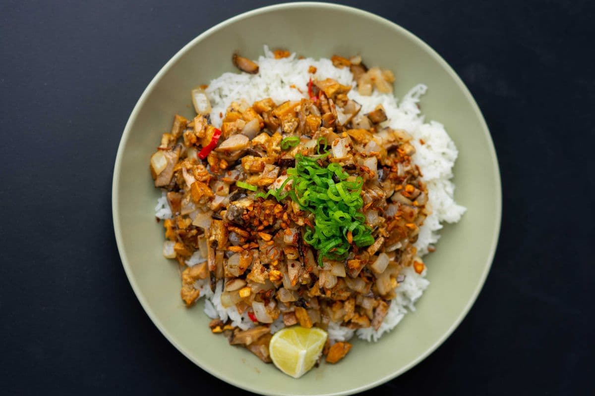 Tofu Sisig Rice Bowl
