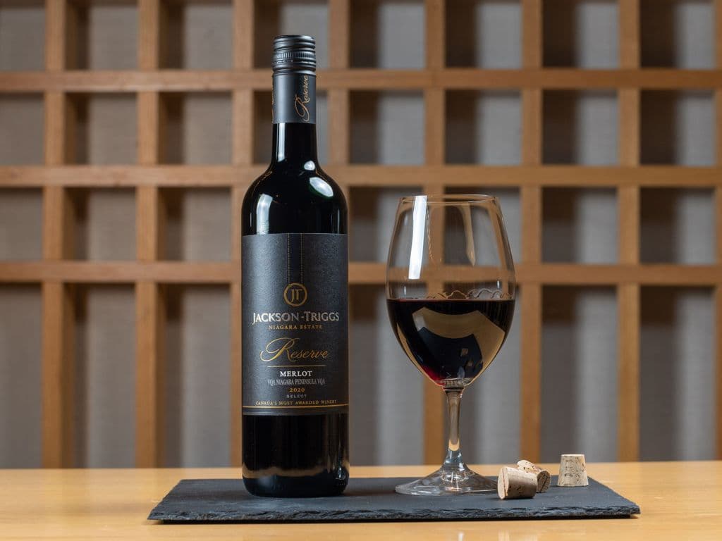 Jackson Triggs Merlot, 750ml bottle red wine (12% ABV)