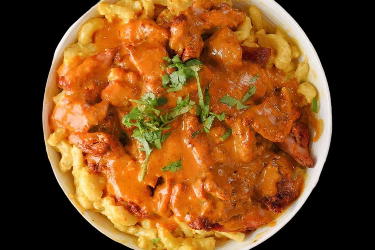 Macaroni poulet au beurre / Butter Chicken Mac and Cheese