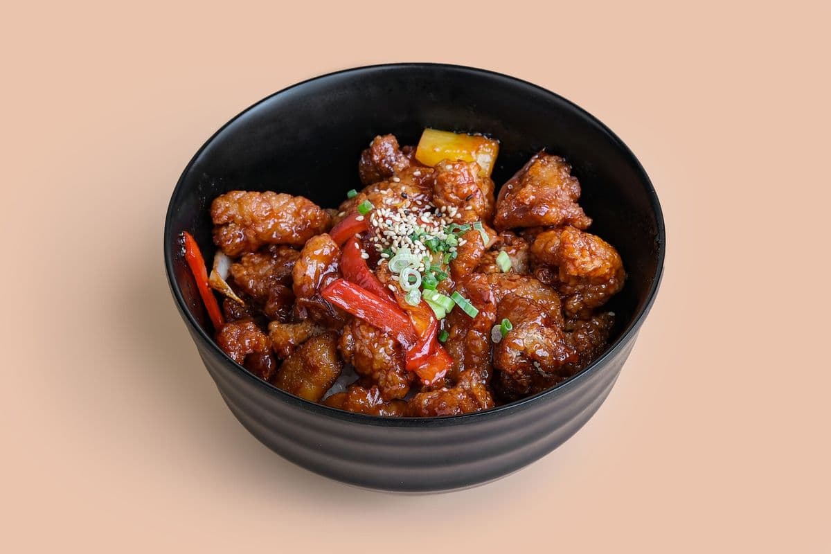 Sweet and Sour Chicken Rice Bowl