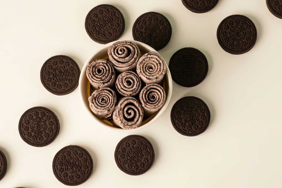 Cookies 'N' Creams Rolled Ice Cream