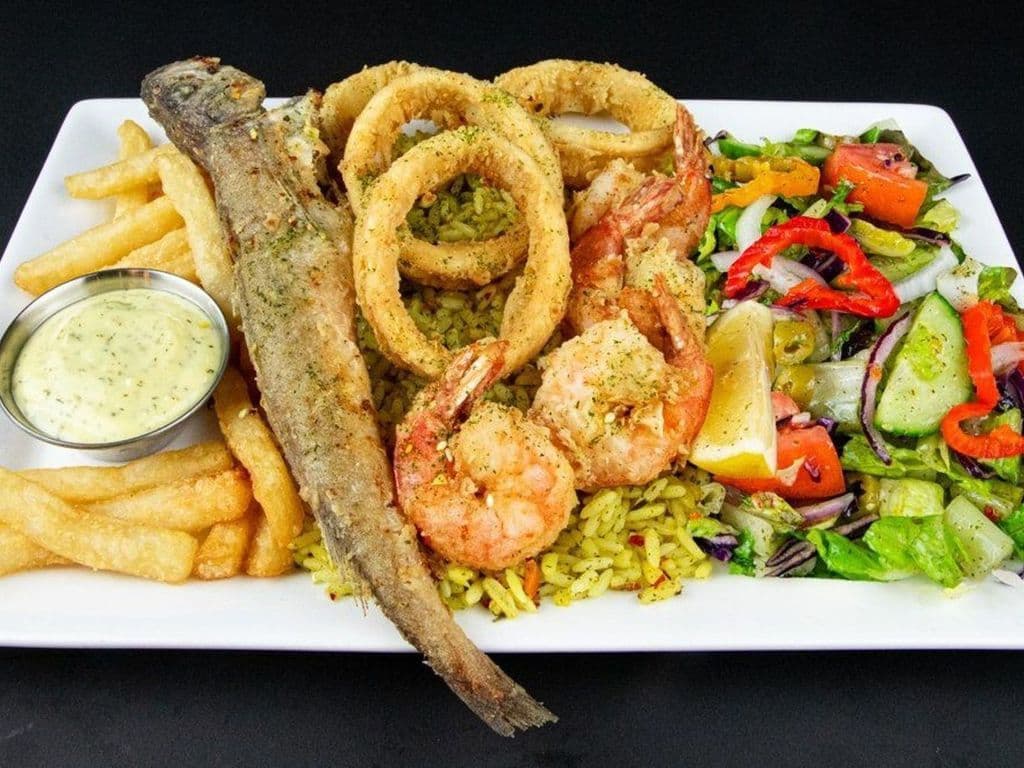 Plat Poissons Mixte Merlan / Whiting Mixed Seafood Dish