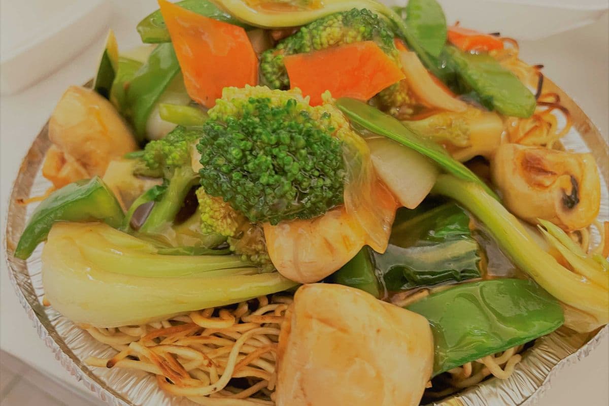 N35. Mixed Vegetables Cantonese Chow Mein