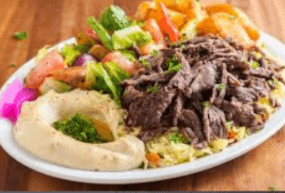 Beef Steak Shawarma Plate