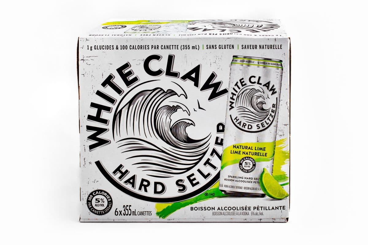 White Claw Natural Lime 6 cans (6 x 355 ml Can)