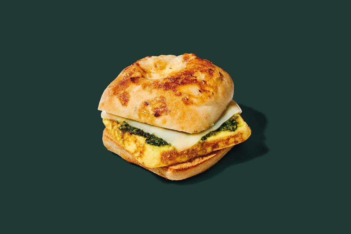 Egg, Pesto & Mozzarella Sandwich