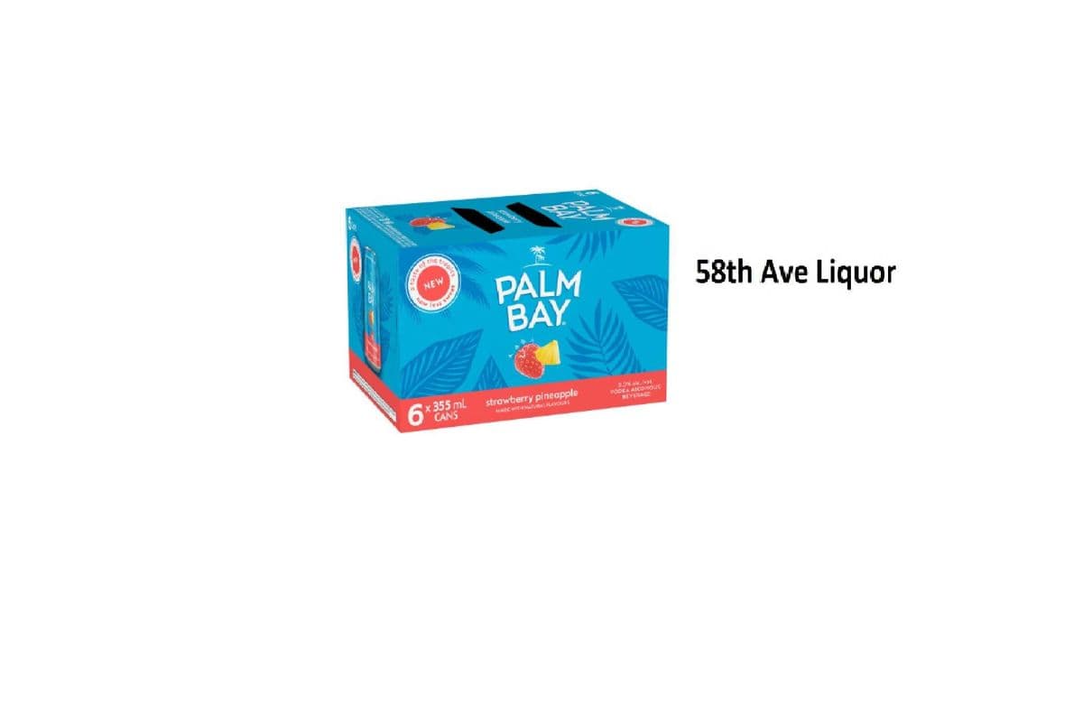PALM BAY STRAWBERRY PINEAPPLE CANS (1 x 6x355ML)