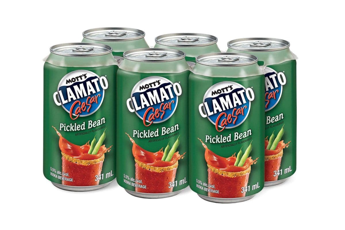 Mott's Clamato Caesar Pickled Bean (6 x 341ml cans)
