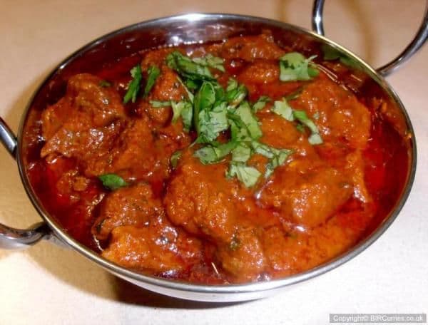 Madras Chicken with Plain Rice