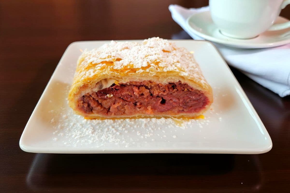 Homemade Sour Cherry Strudel