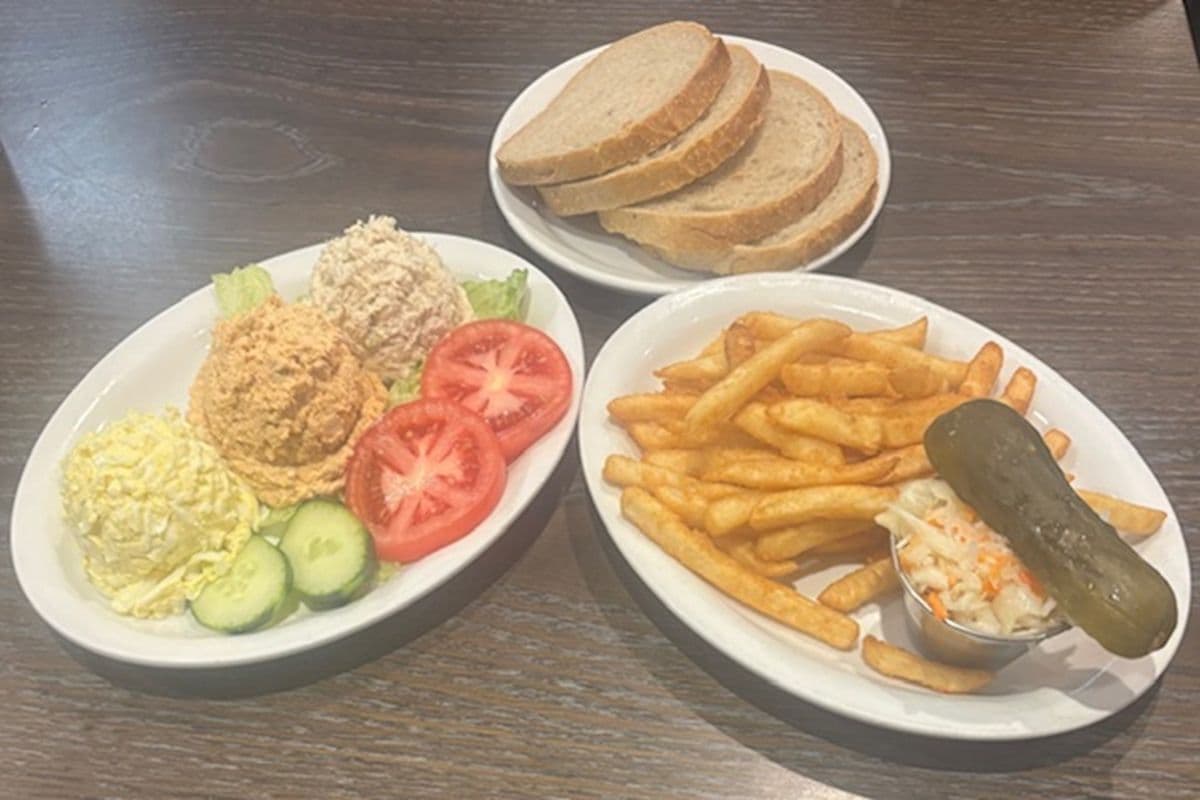 Trio Chopped Egg, Tuna, and Salmon