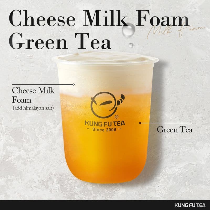 Cheese Milk Foam Green Tea (Large)