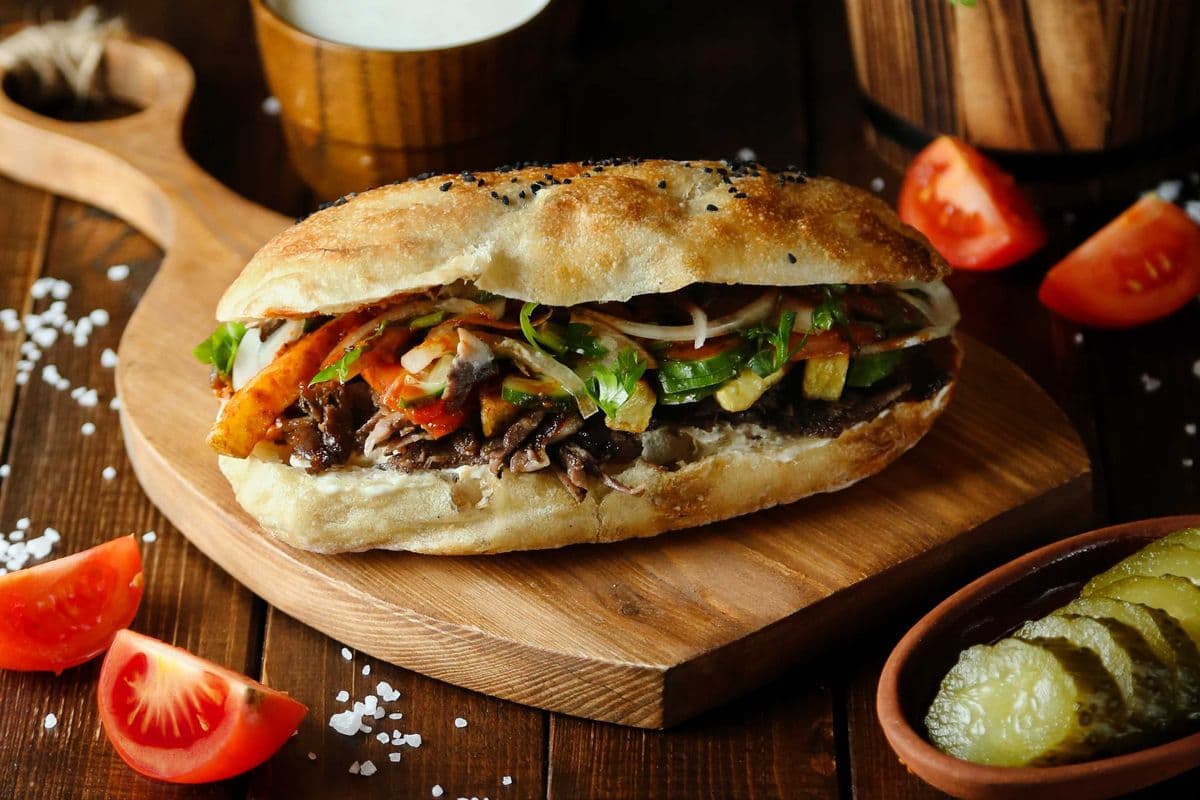 1. Beef Doner Bread (Regular)
